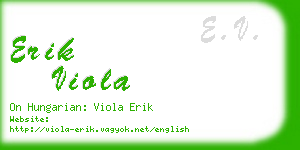 erik viola business card